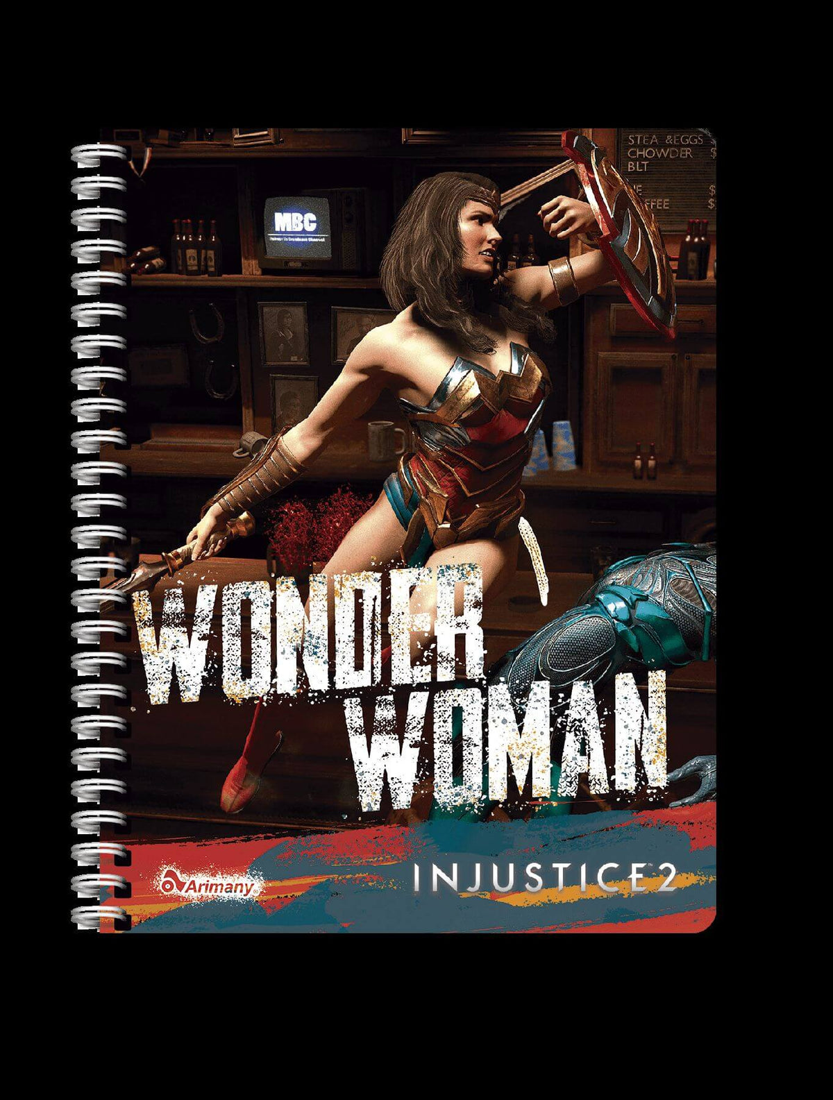 Cuaderno - Universitario - Doble Anillo - Pasta Semidura - Injustice 2