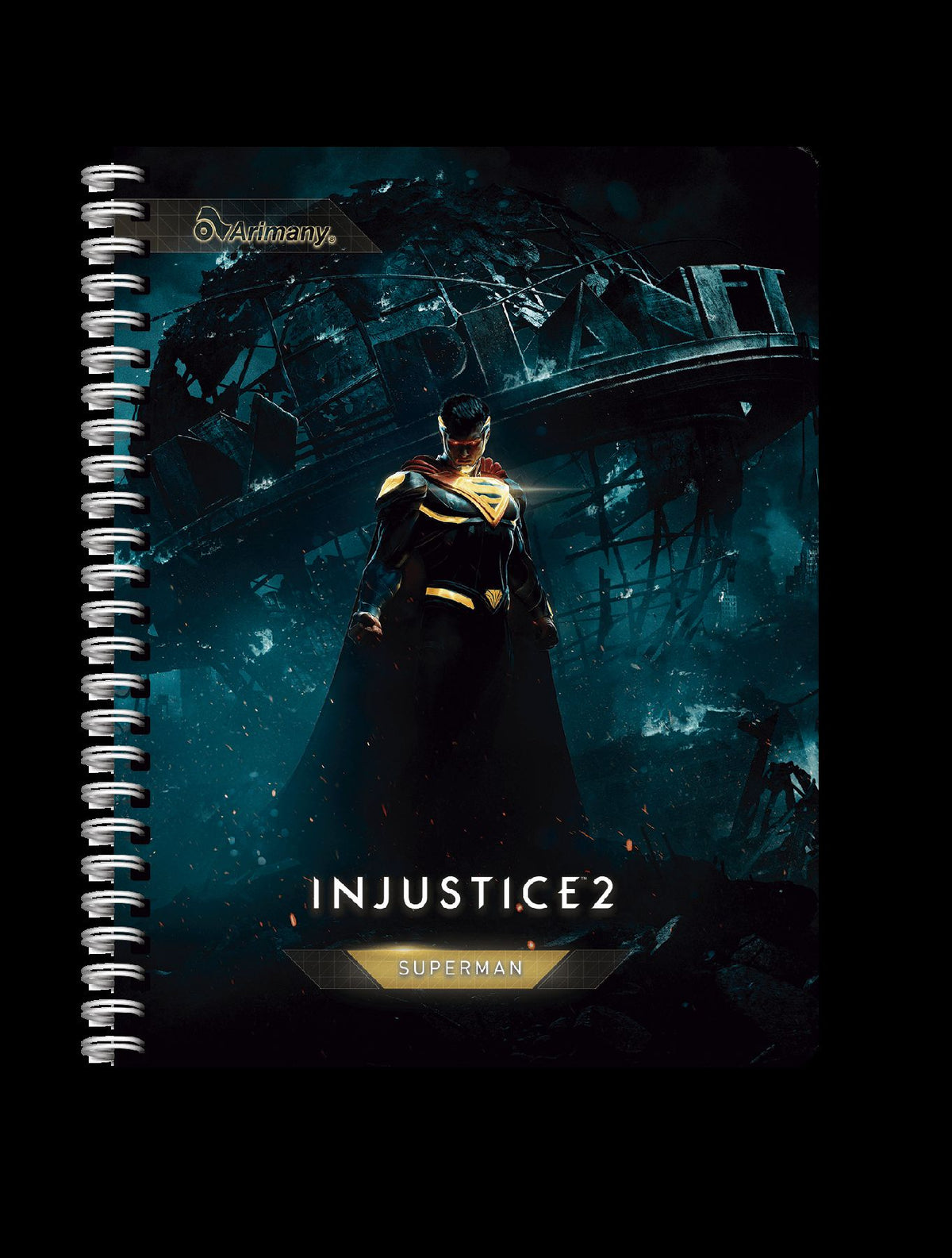 Cuaderno - Universitario - Doble Anillo - Pasta Semidura - Injustice 2