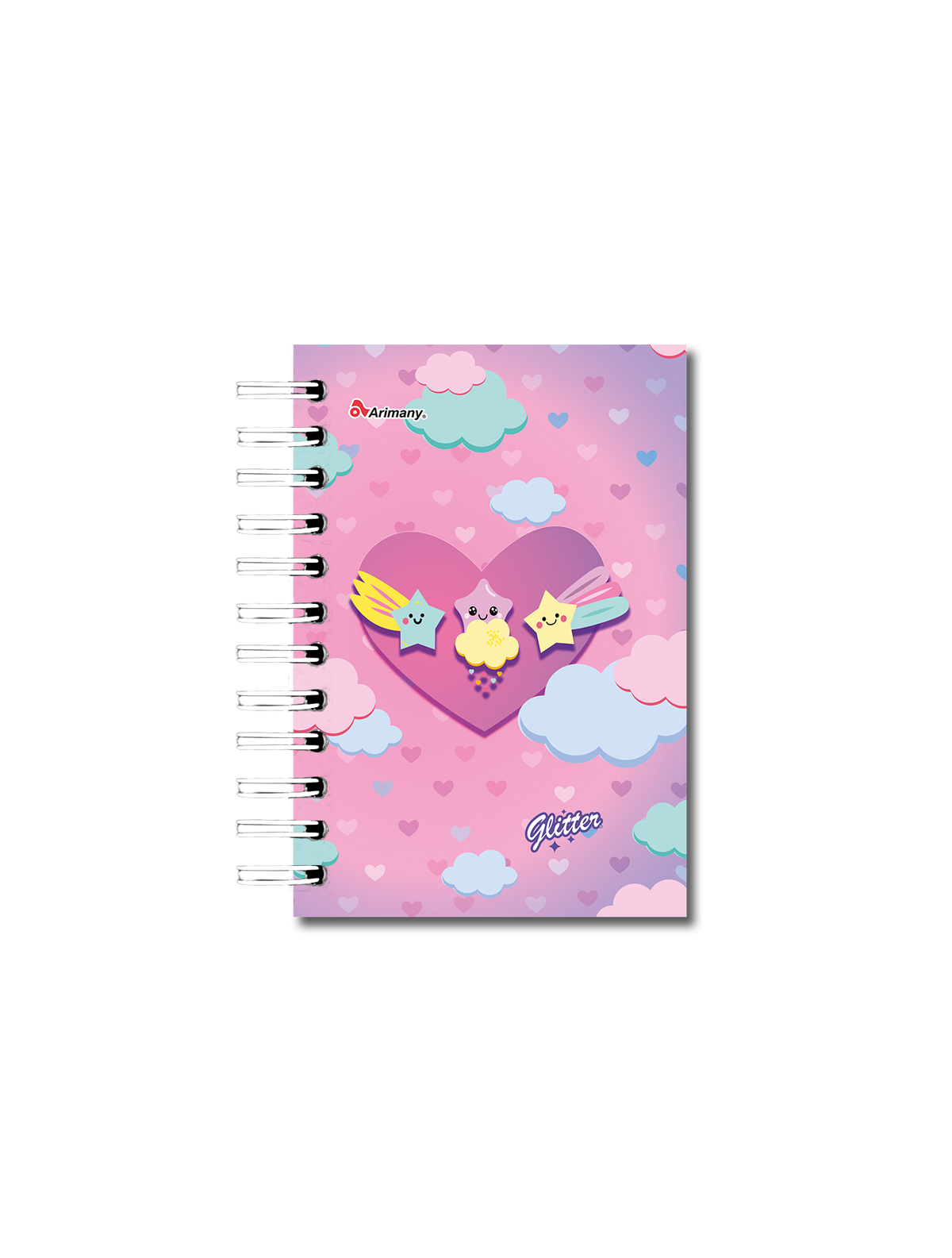 Libreta Minimaster - Doble Anillo - Pasta Dura - Glitter