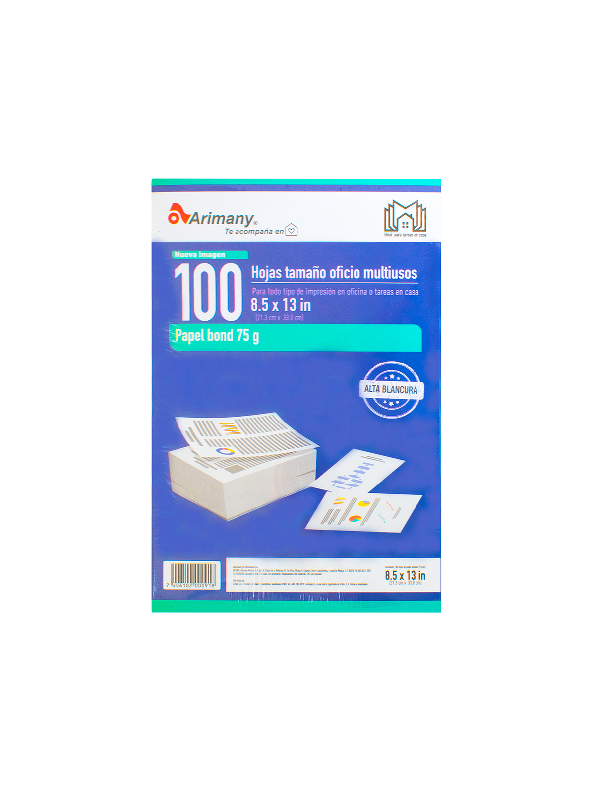 Papel Bond - Blanco - Cientos (100 Hojas) - Arimany