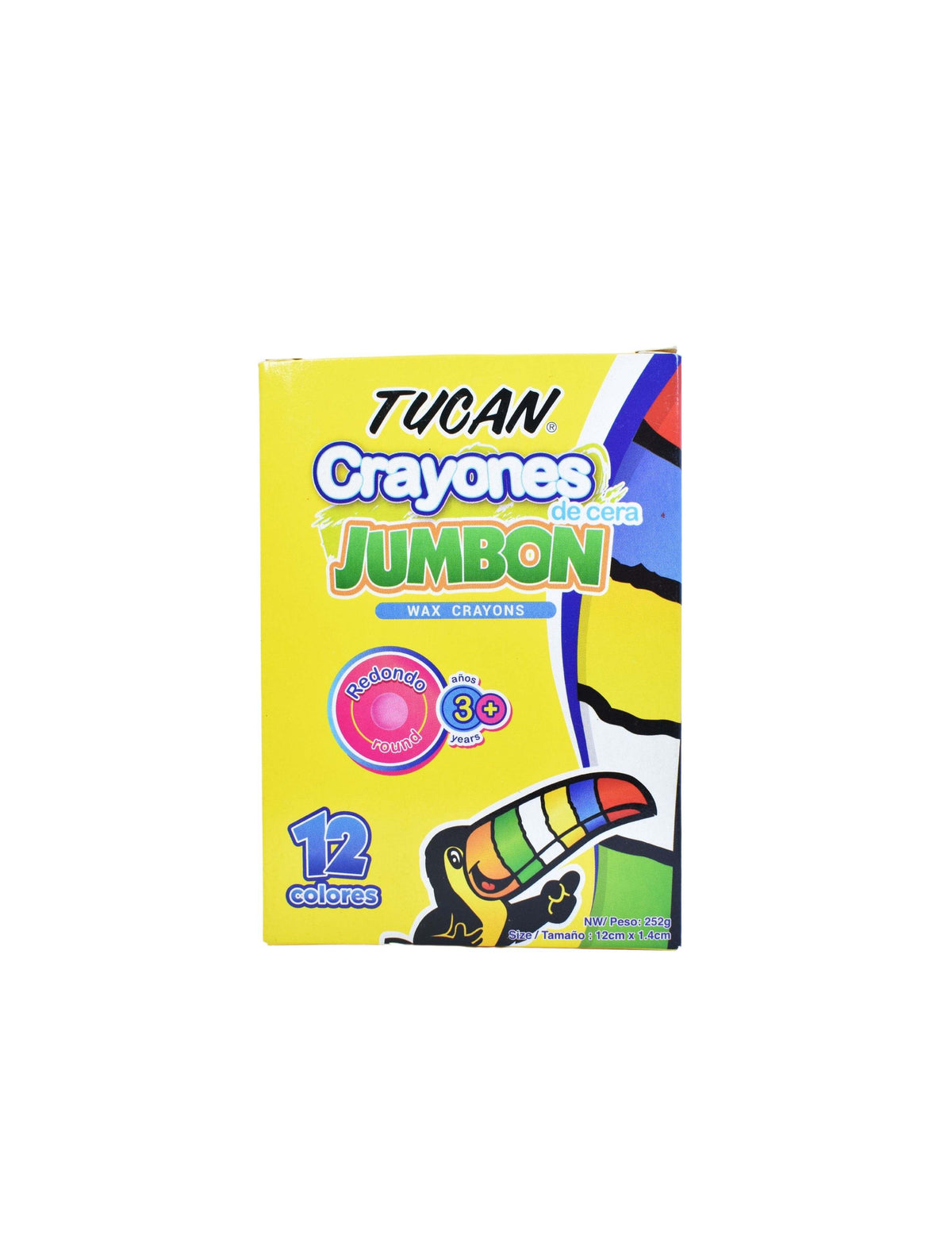 Crayones de Cera Redondos - Tamaño Jumbon - Tucán