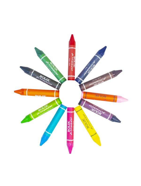 Crayones de Cera Triangulares - Tamaño Jumbo - Bolik