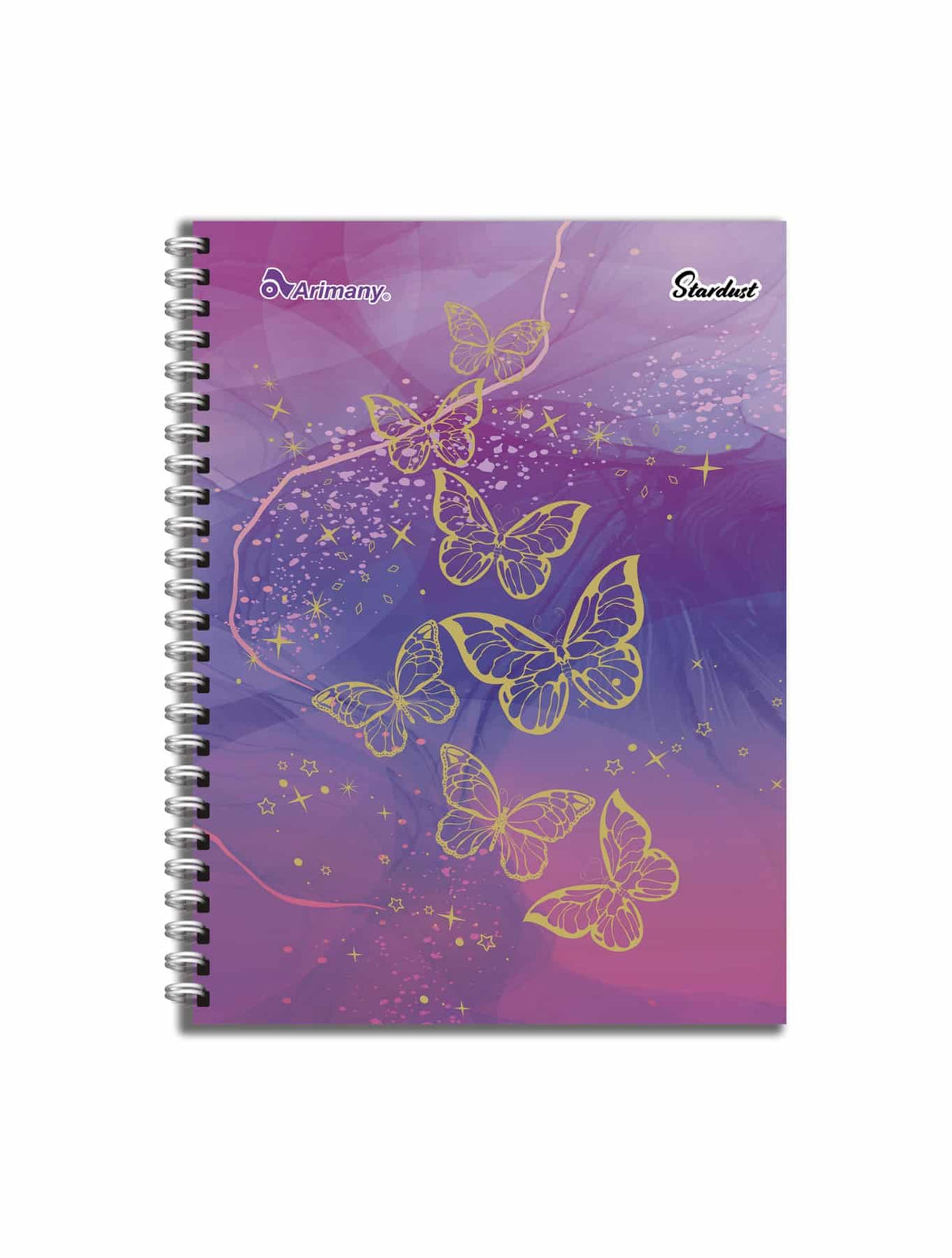 Cuaderno - Carta - Doble Anillo - Pasta Semidura - Stardust