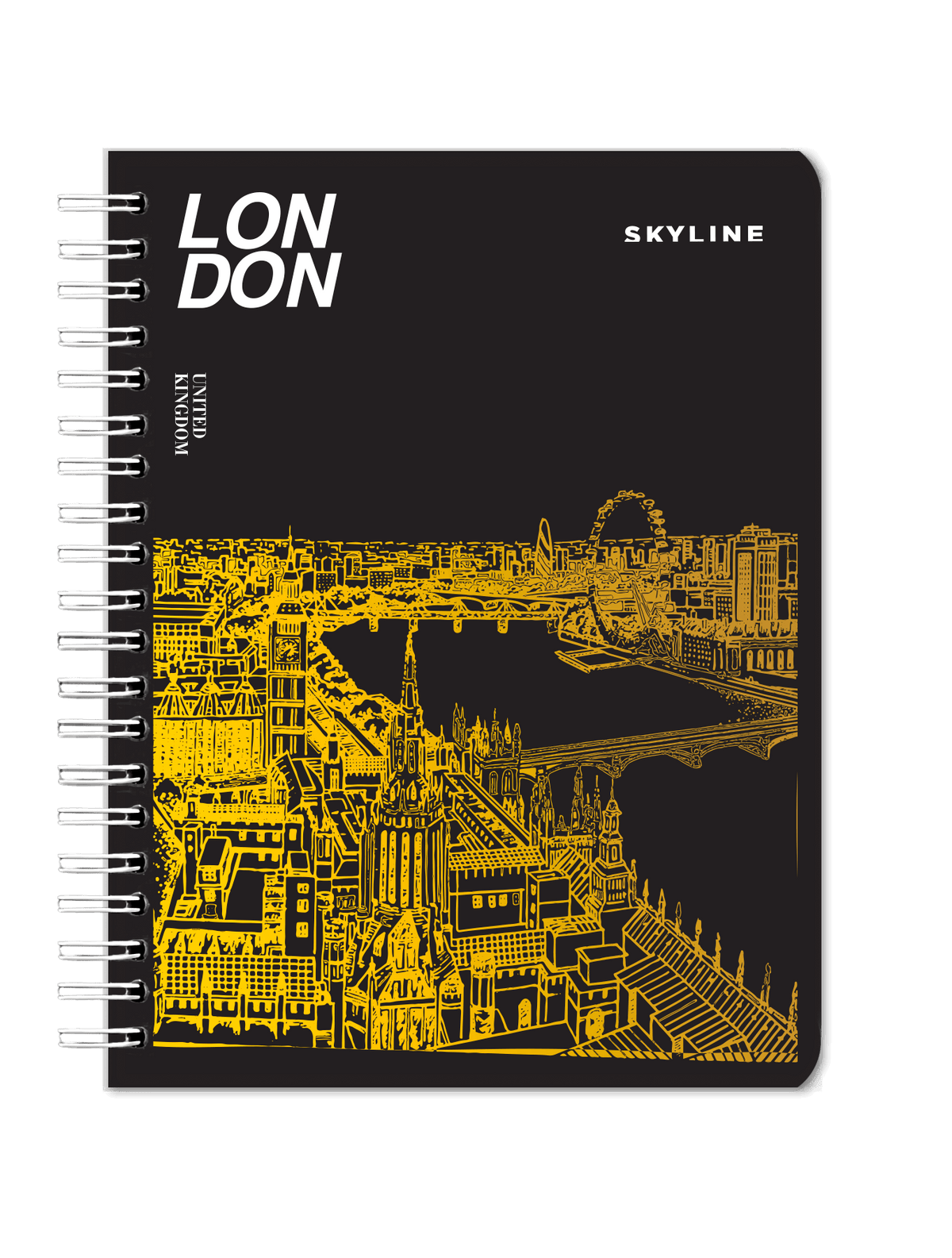 Cuaderno - Carta - Doble Anillo - Pasta Semidura - Skyline
