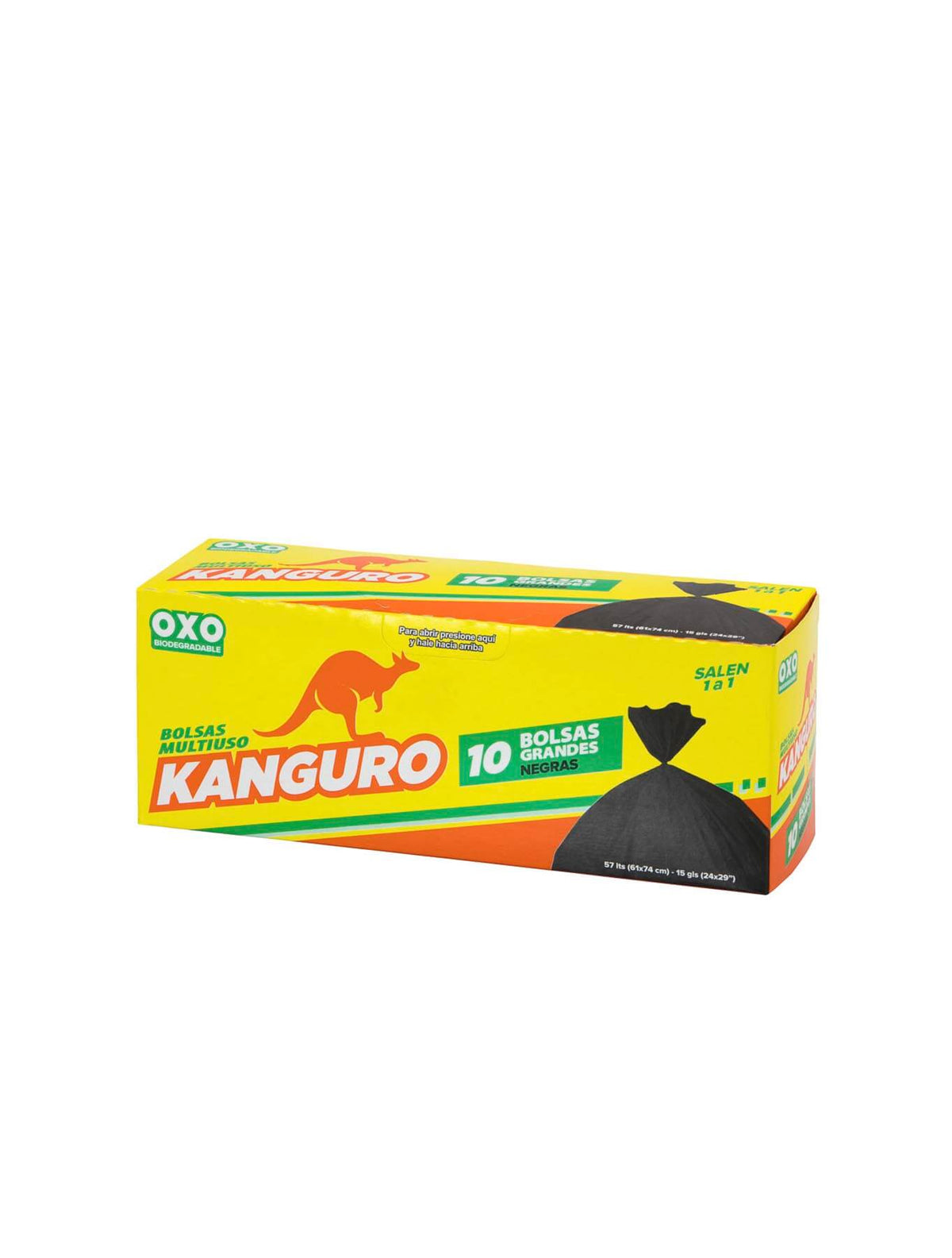 Bolsas de Basura Biodegradables - Grande (15 gls) - Negro - Kanguro