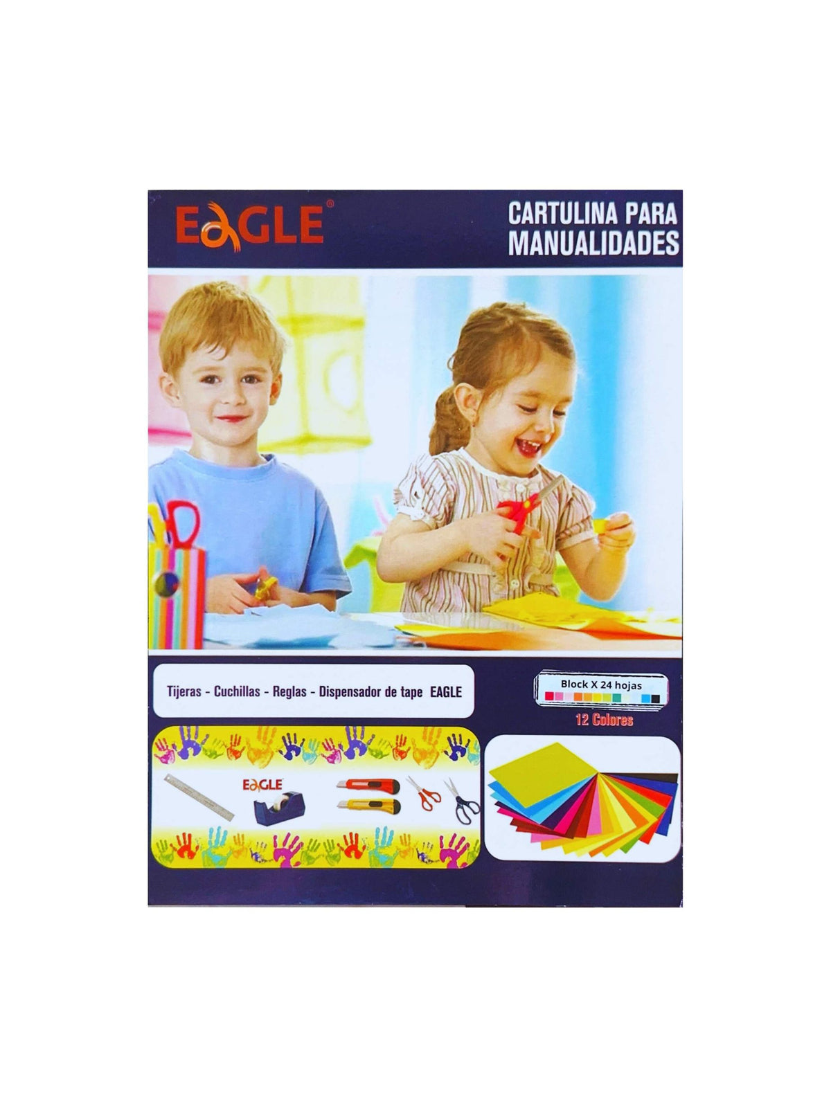 Block Cartulina Arco Iris - Eagle