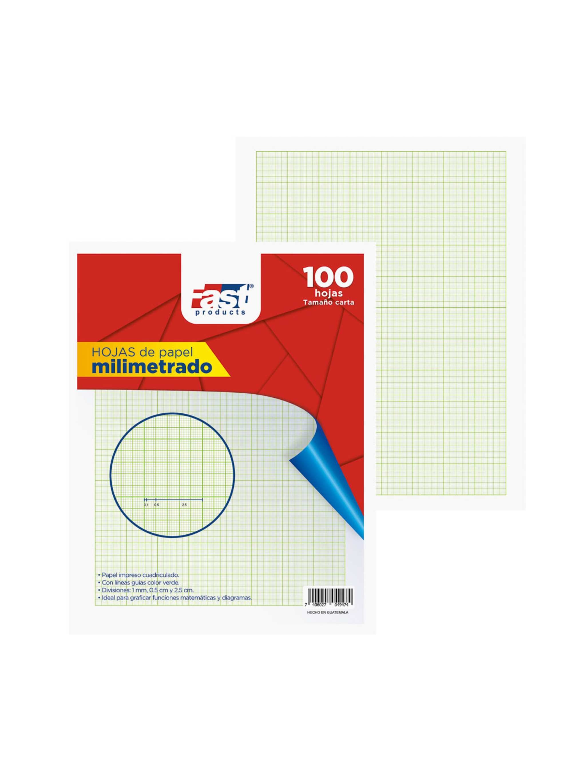 Papel Milimetrado - Carta - Fast – Arimanyguatemala