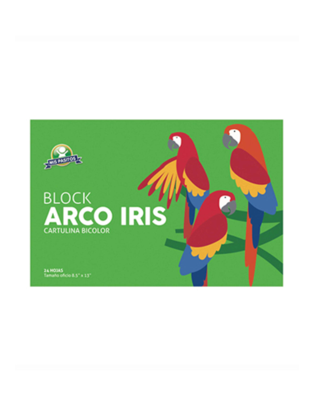 Block Cartulina Arco Iris - Mis Pasitos