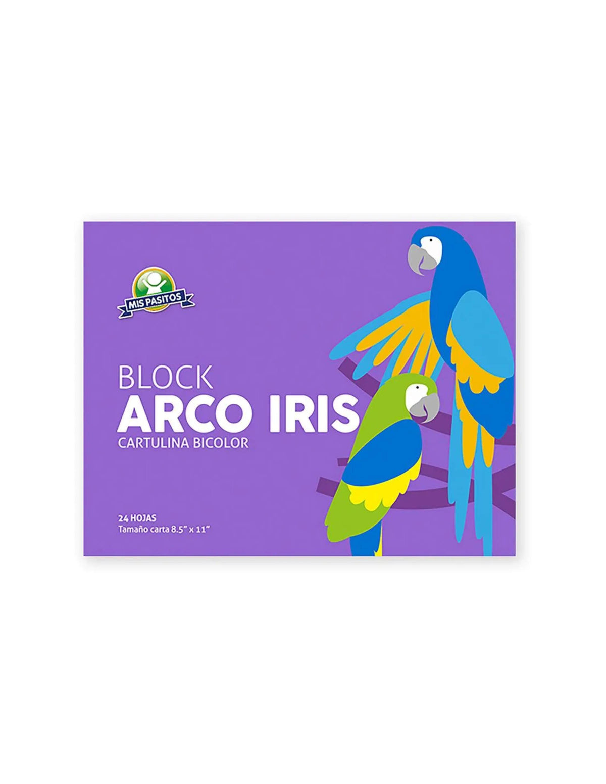 Block Cartulina Arco Iris - Mis Pasitos