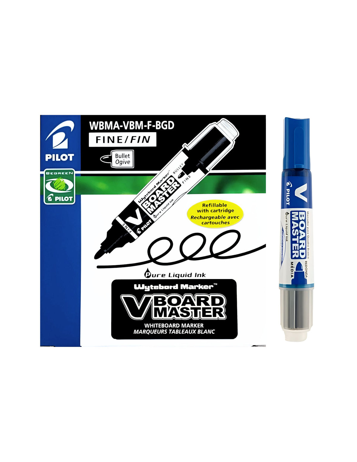 Marcador de Pizarra - Recargable - V-Board Master - Pilot