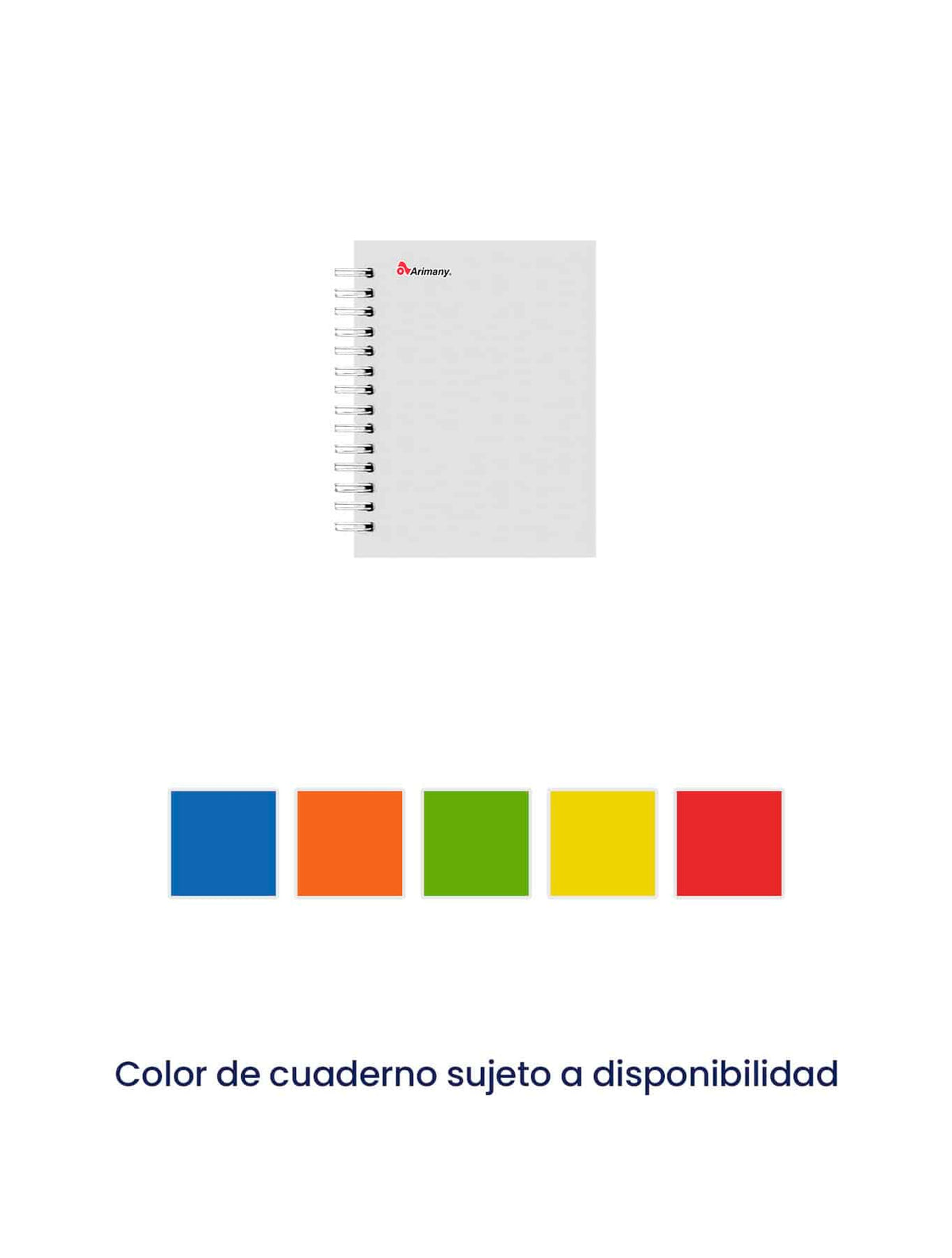 Cuaderno - 1/2 Carta - Doble Anillo - Pasta Dura - Arimany