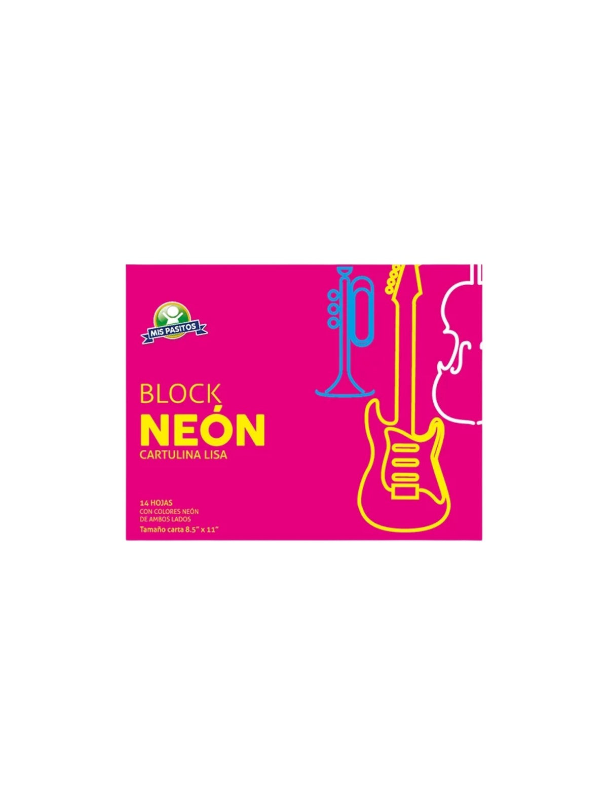 Block Cartulina Neón - Mis Pasitos