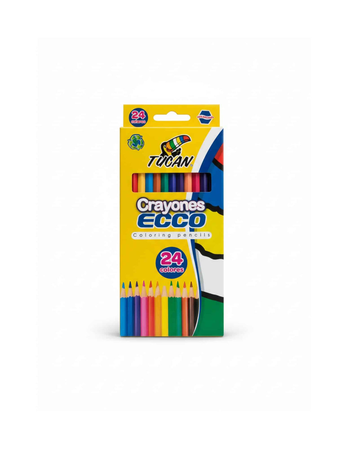 Crayones de Madera - Hexagonales - Tucán