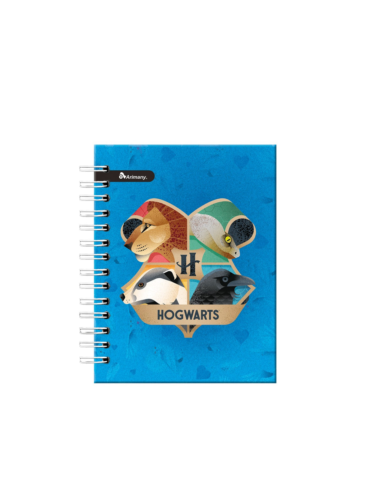 Cuaderno - 1/2 Carta - Doble Anillo - Pasta Dura - Harry Potter