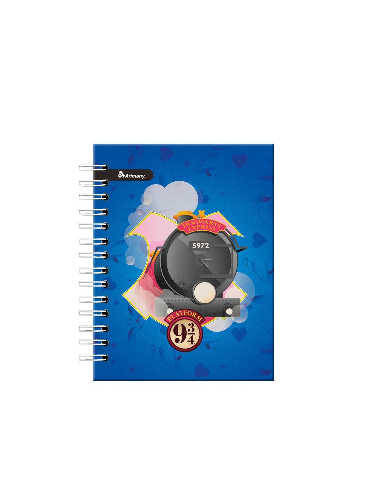 Cuaderno - 1/2 Carta - Doble Anillo - Pasta Dura - Harry Potter