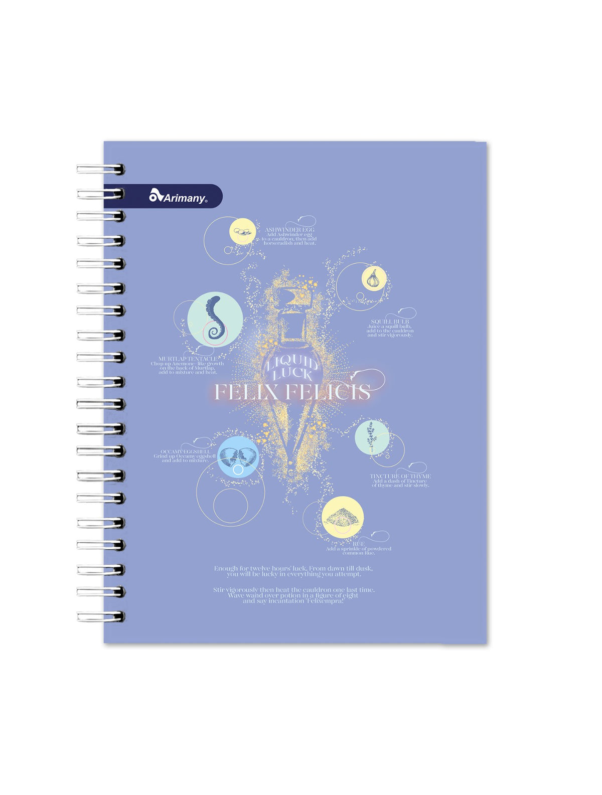 Cuaderno - Universitario - Doble Anillo - Pasta Dura - Harry Potter