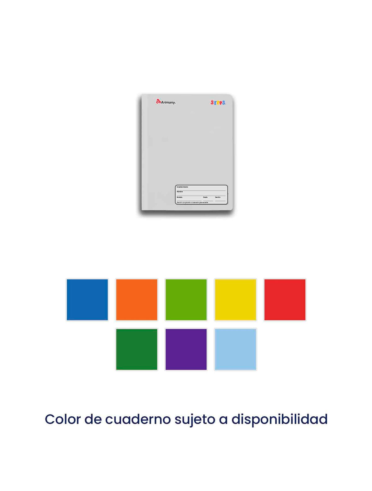 Cuaderno - 1/2 Carta - Cosido - Steps