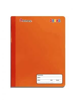 Cuaderno Cosido - Carta - Steps - 100 Hojas - Cuadros de 7 mm - Naranja - 1 Unidad
