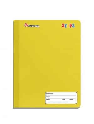 Cuaderno Cosido - Carta - Steps - 100 Hojas - Cuadros de 8 mm - Amarillo - 1 Unidad