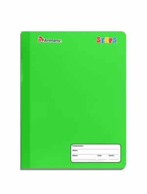 Cuaderno Cosido - Carta - Steps - 100 Hojas - Doble Linea - Verde Limón - 1 Unidad