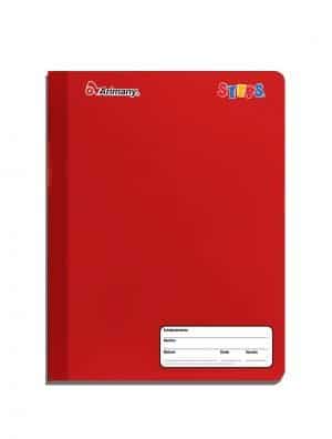 Cuaderno Cosido - Carta - Steps - 100 Hojas - Sin Lineas - Rojo - 1 Unidad