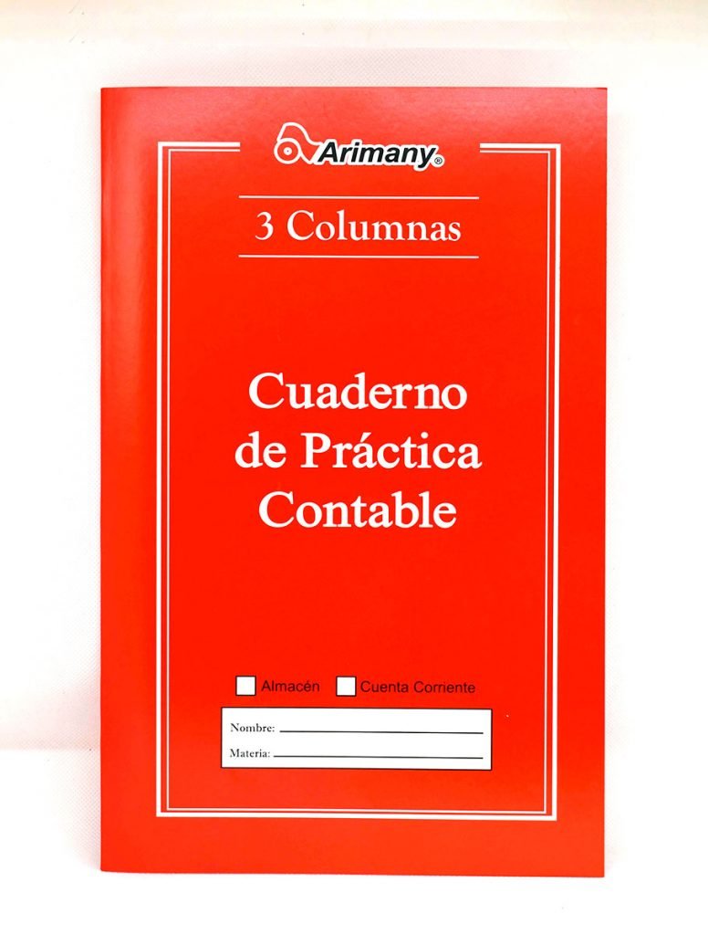 Cuaderno de Contabilidad-Practica-3 Col-20 Hojas-1 Unidad - Arimany