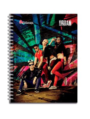 Cuaderno Doble Anillo - Pasta Dura - Universitario - Urban - 180 Hojas - Multimateria - No 06 - 1 Unidad