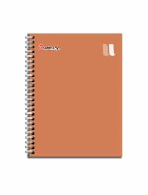 Cuaderno Doble Anillo - Pasta Semidura - Universitario-Arimany U - 200 Hojas - Multimateria - Moccha Mousse - 1 Unidad