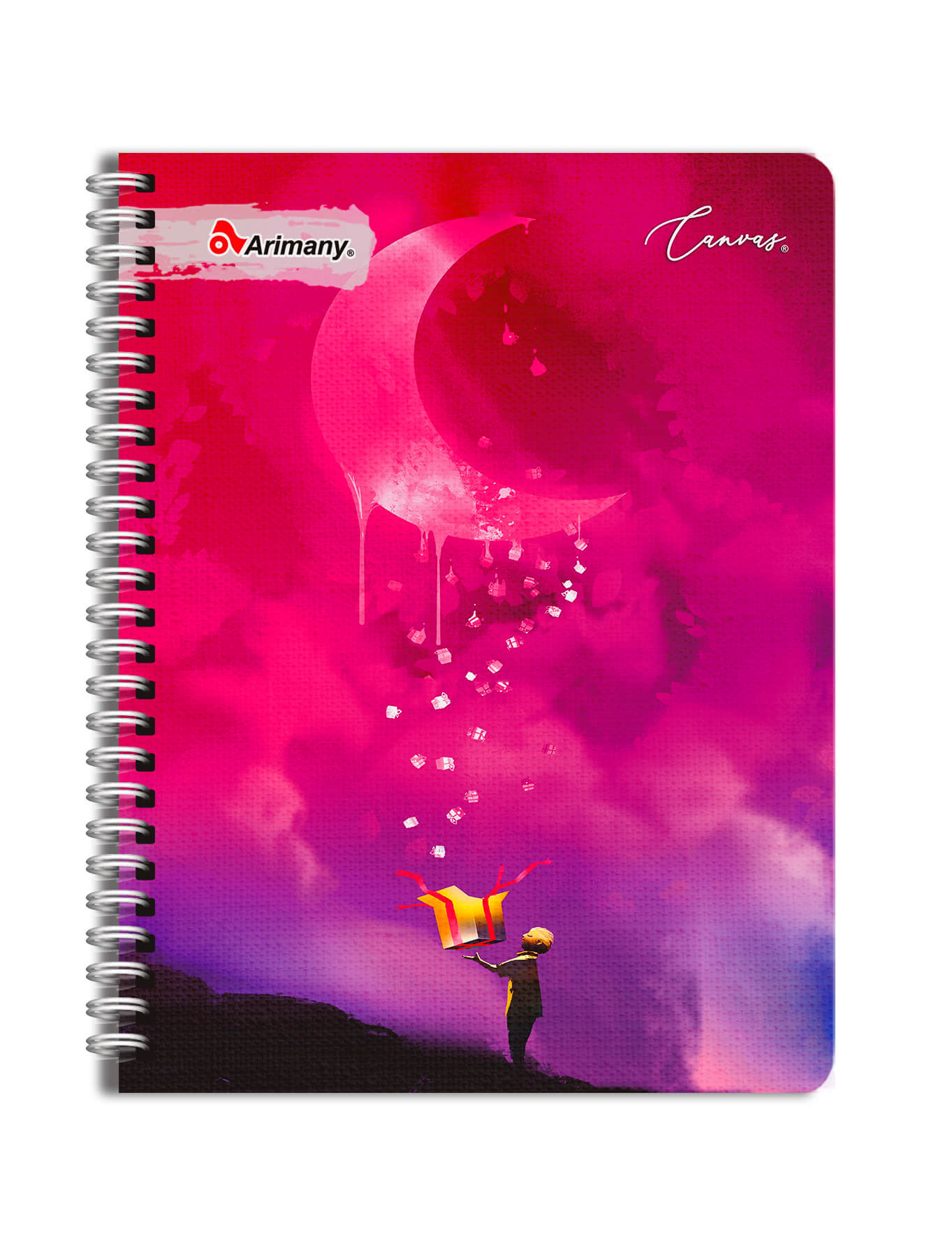 Cuaderno Doble Anillo - Pasta Semidura - Universitario - Canvas - 200 Hojas - Cuadros de 7 mm - No 09 - 1 Unidad