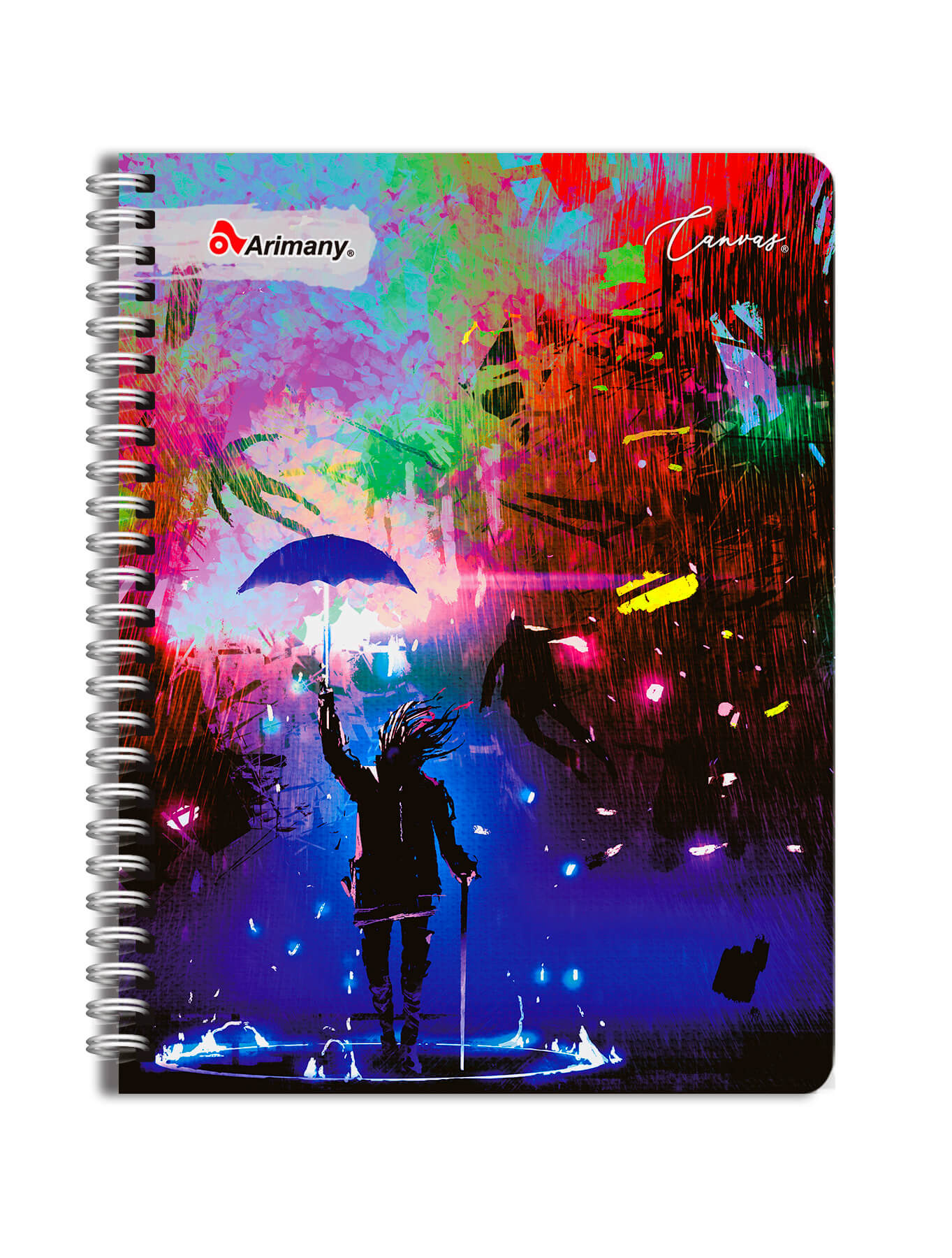 Cuaderno Doble Anillo - Pasta Semidura - Universitario - Canvas - 200 Hojas - Multimateria - No 07 - 1 Unidad