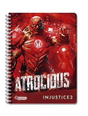 Cuaderno Doble Anillo - Pasta Semidura - Universitario - Injustice 2 - 100 Hojas - Lineas - No 08 - Atrocitus - 1 Unidad