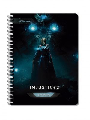Cuaderno Doble Anillo - Pasta Semidura - Universitario - Injustice 2 - 180 Hojas - Multimateria - No 07 - Supergirl - 1 Unidad