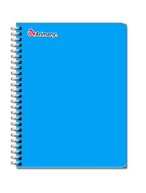 Cuaderno Doble Anillo - Universitario - Arimany - 100 Hojas - Doble Linea - Azul - 1 Unidad