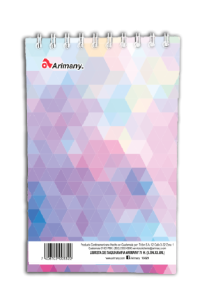 Libreta Taquigrafia (25.5 x 13.9 cm) - Arimany - 70 Hojas - Lineas - No 04 - 1 Unidad