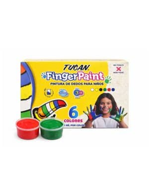 Pintura De Dedos - Tucan - 6 Colores - 1 Unidad