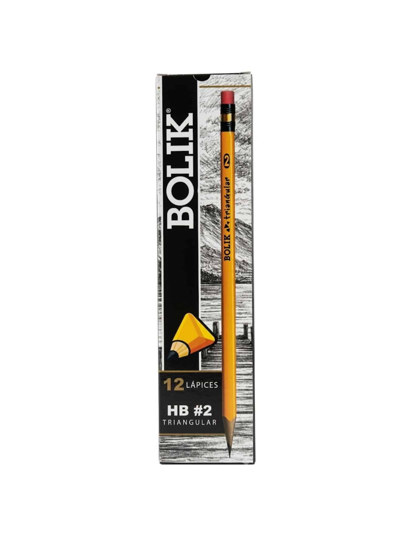 Lapiz - Bolik - HB - Triangular - Amarillo - 12 Unidad
