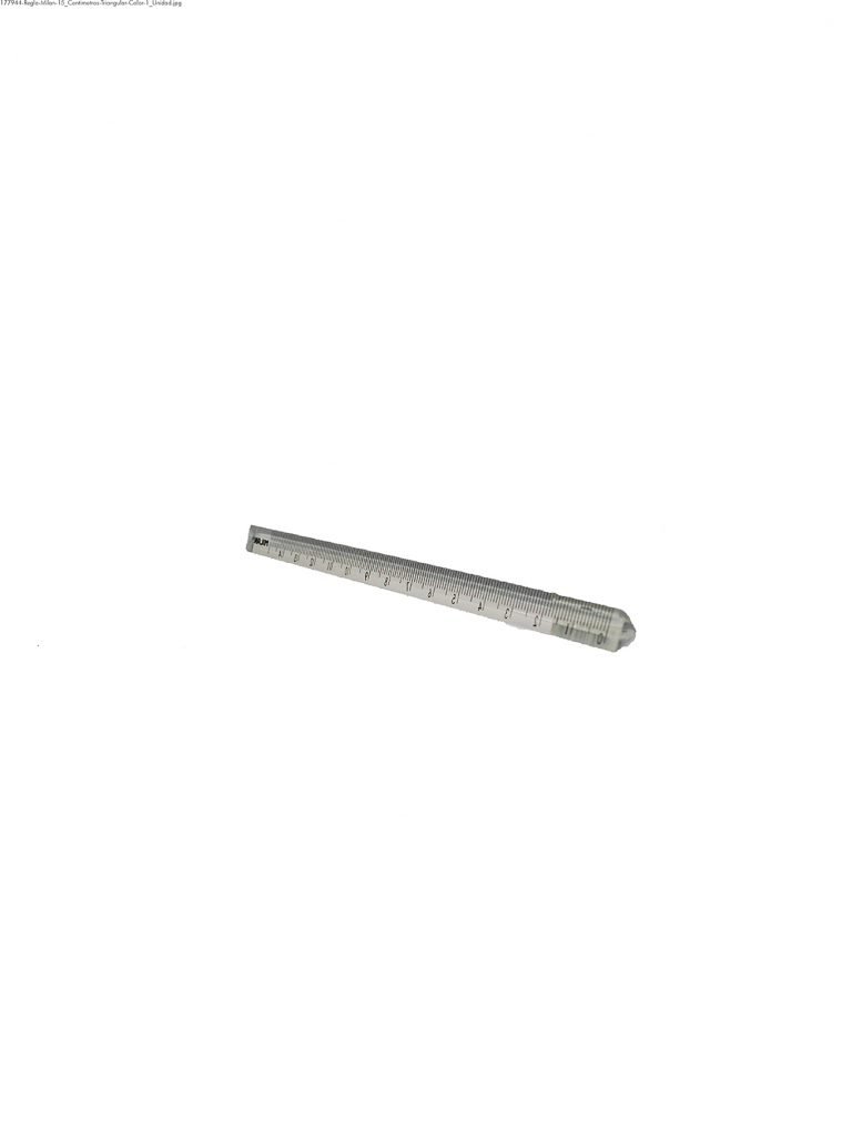 Regla - Milan - 15 Centimetros - Triangular - Transparente - 1 Unidad ...