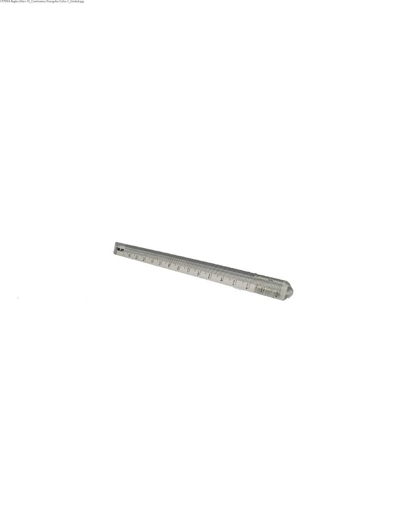 Regla - Milan - 15 Centimetros - Triangular - Transparente - 1 Unidad ...