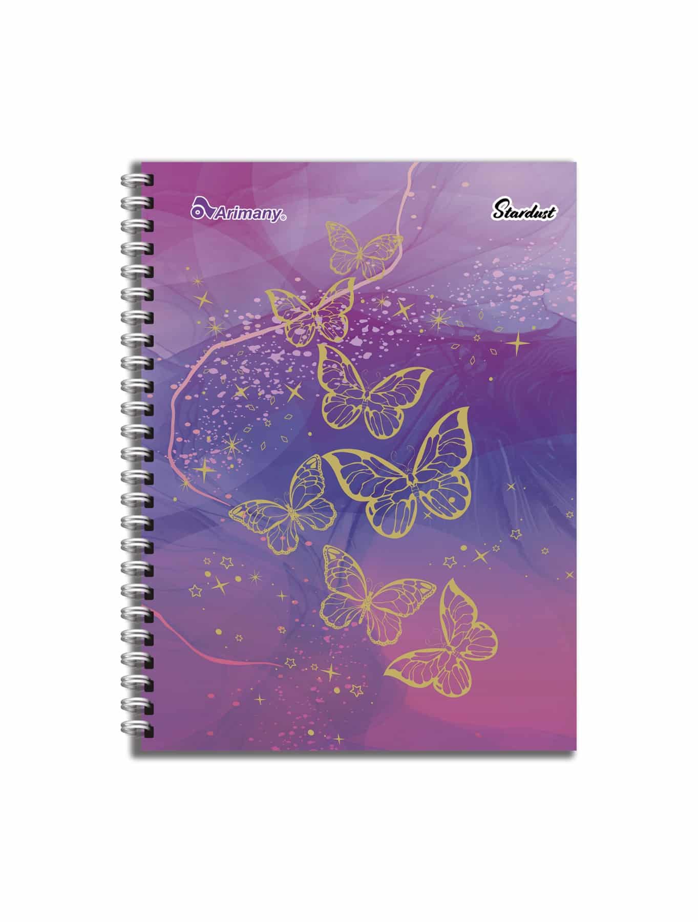 Cuaderno Doble Anillo - Pasta Semidura - Carta - 100 Hojas - Stardust - Con Lineas - No 04 - 1 Unidad