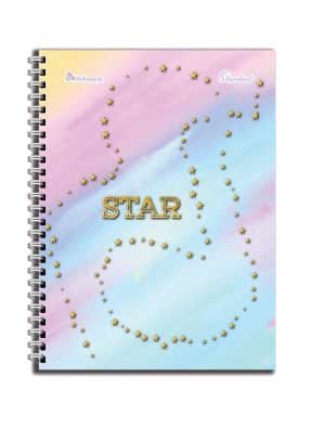 Cuaderno Doble Anillo - Pasta Semidura - Carta - 180 Hojas - Stardust - Multimaterias - No 05 - 1 Unidad