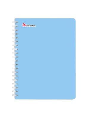 Cuaderno Doble Anillo - Universitario - Arimany - 100 Hojas - Lineas - Celeste - 1 Unidad