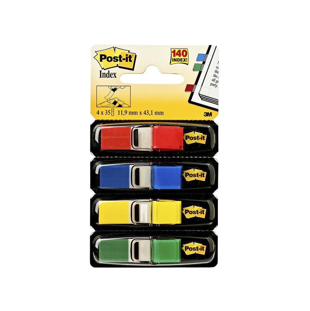 Etiquetas-Banderitas-Posti It-Rectangular-4 Colores-1 Unidad - Arimany