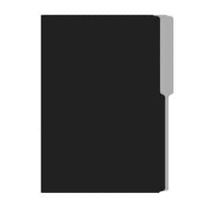 Folder - Oficio - Flashfile - 1 Pestaña - Negro - 1 Unidad