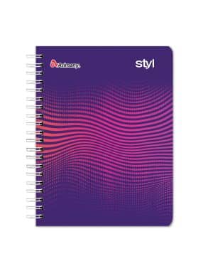 Cuaderno Doble Anillo - Pasta Semidura - Universitario - Styl - 100 Hojas - Lineas - No 07 - 1 Unidad