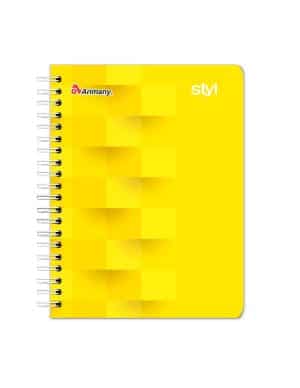 Cuaderno Doble Anillo - Pasta Semidura - Universitario - Styl - 100 Hojas - Cuadros de 7 MM - No 01 - 1 Unidad