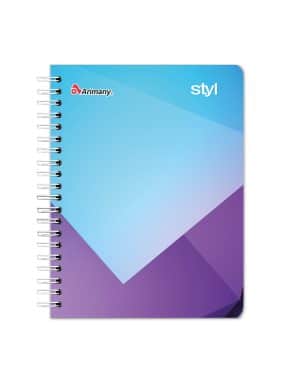 Cuaderno Doble Anillo - Pasta Semidura - Universitario - Styl - 100 Hojas - Cuadros de 7 MM - No 02 - 1 Unidad