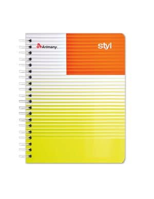Cuaderno Doble Anillo - Pasta Semidura - Universitario - Styl - 100 Hojas - Cuadros de 7 MM - No 06 - 1 Unidad