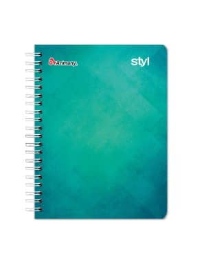 Cuaderno Doble Anillo - Pasta Semidura - Universitario - Styl - 100 Hojas - Cuadros de 7 MM - No 08 - 1 Unidad