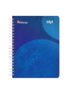 Cuaderno Doble Anillo - Pasta Semidura - Universitario - Styl - 100 Hojas - Cuadros de 7 MM - No 10 - 1 Unidad