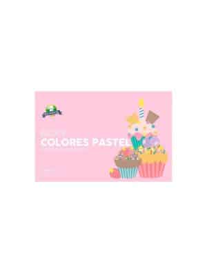 Block Bond-Mis Pasitos-Colores pastel-20 Colores-Oficio-1 Unidad